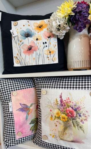 Button Pillows and Swaps