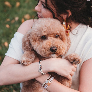 K'lani Paws Hair Tie Bracelets | Dog Lover Paw Print 5-Pack