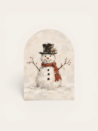 Rustic Snowman Mini Arch