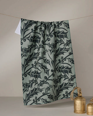 Winter Foliage Geometry Tea Towel
