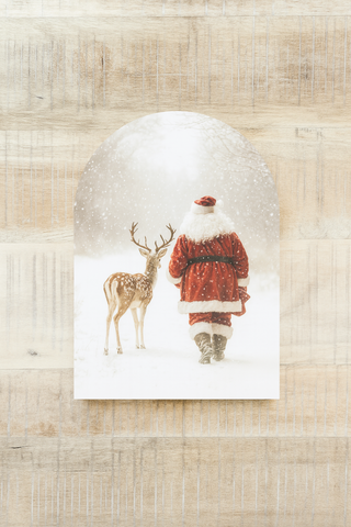 Santa and Reindeer Walking Mini Arch