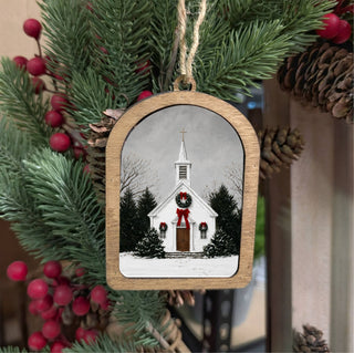 Christmas church canvas arch ornament
