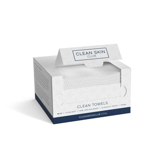 Clean Skin Club Clean Towels disposable face towels 25 count