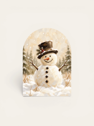 Snowman in Woods Mini Arch