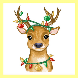 Reindeer Square Pillow Swap