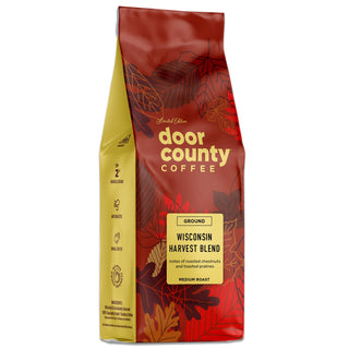 Door County Coffee Wisconsin Harvest Blend Ground Coffee | Chestnut Praline 8 oz