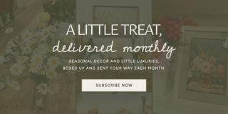 A little treat, delivered monthly: Farmhouse Finds seasonal home decor subscription box