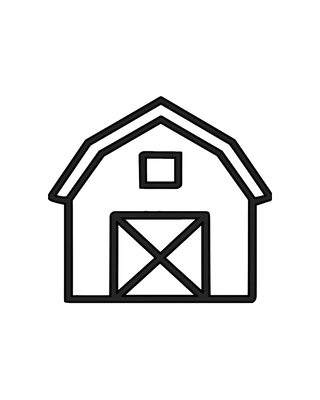 Family farm icon