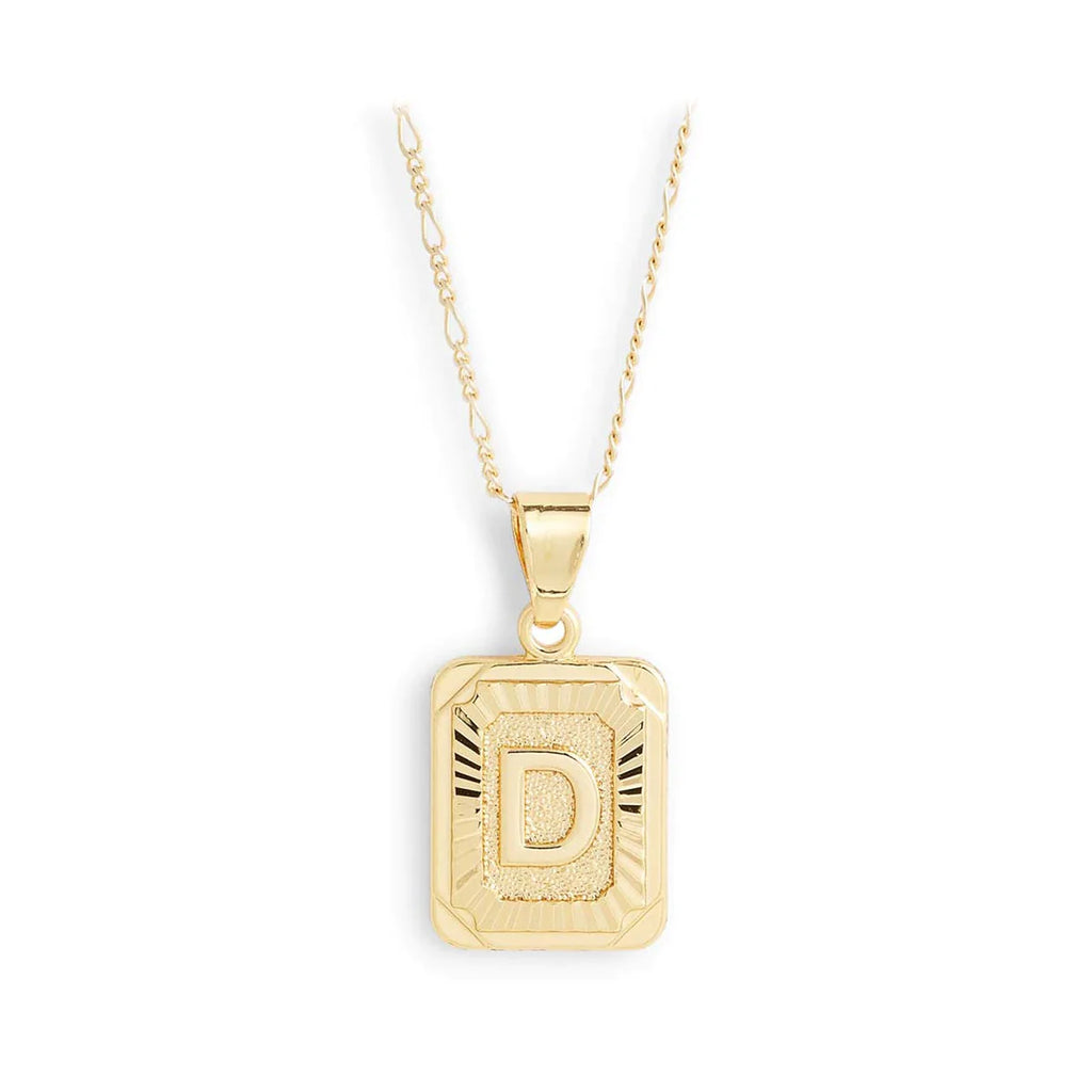 Initial Card Necklace