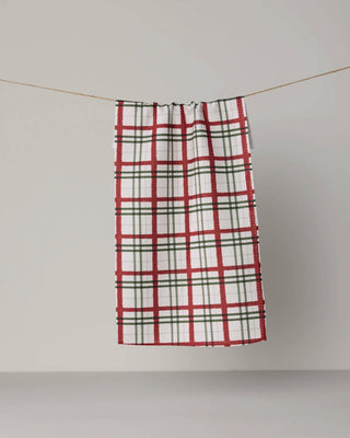 Ribbon Plaid Geometry Bar Towel