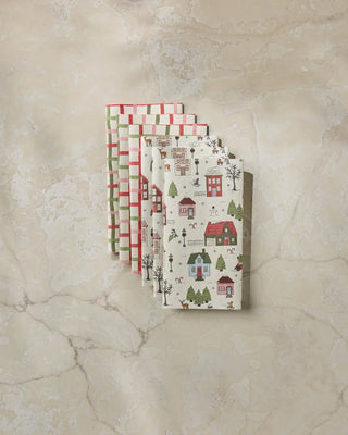 Winter Village Geometry Not Paper Towels Set of 6