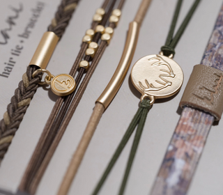 K'lani Adapt Hair Tie Bracelets | Earthy Neutral 5-Pack