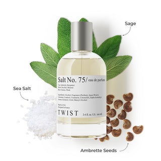 Twist Salt No. 75 Inspired By J.M. Wood Sage & Sea Salt | Eau de Parfum 100ml