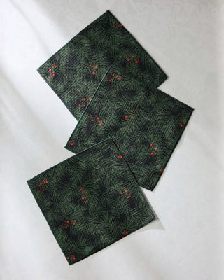 Evergreen Pine Geometry Dishcloth Set of 3