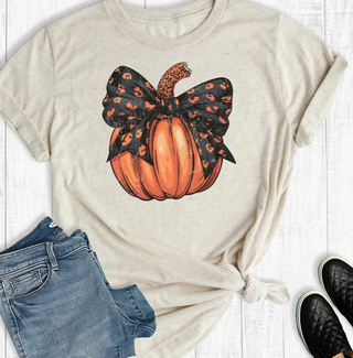 Pumpkin with Bow Tee