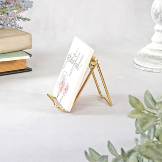 Folding Gold Wire Easel 3" | Place Card + Mini Photo Stand