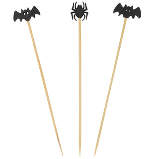 Bats & Spider Halloween Party Pick Set