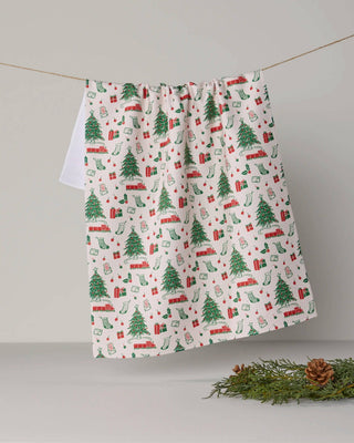 Holiday Jubilee Geometry Tea Towel