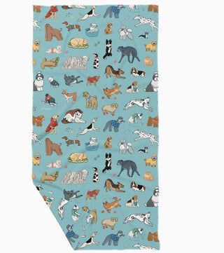Cute Dogs Double Sided Recycled Dish Towel