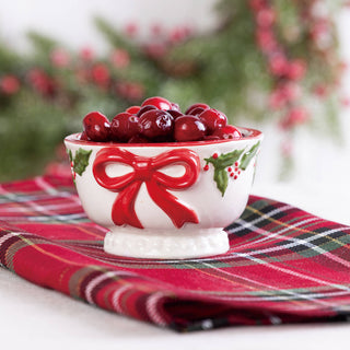 Dolomite Noel Holly Ramekin