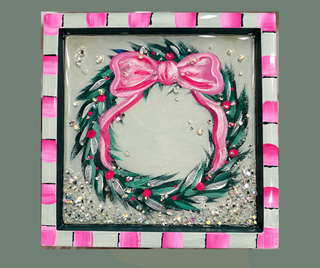 Glass + Resin Christmas Wreath Workshop