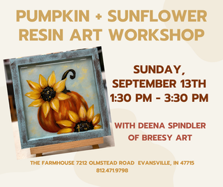 Pumpkin + Sunflower Resin Art Workshop