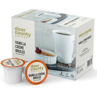Door County Coffee Vanilla Creme Brulee K-Cups | 10 Count Single Serve