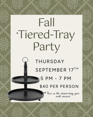 Fall Tiered-Tray Party