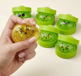 Glitter Grinch Dumpling Squishy