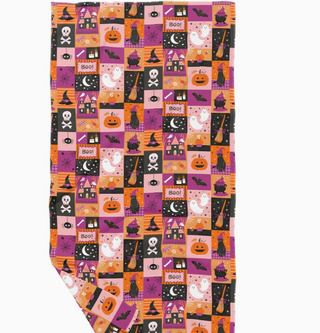 Halloween Patchwork Waffle Dish Towel