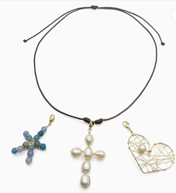 Selah Interchangeable Pendant Cord Necklace